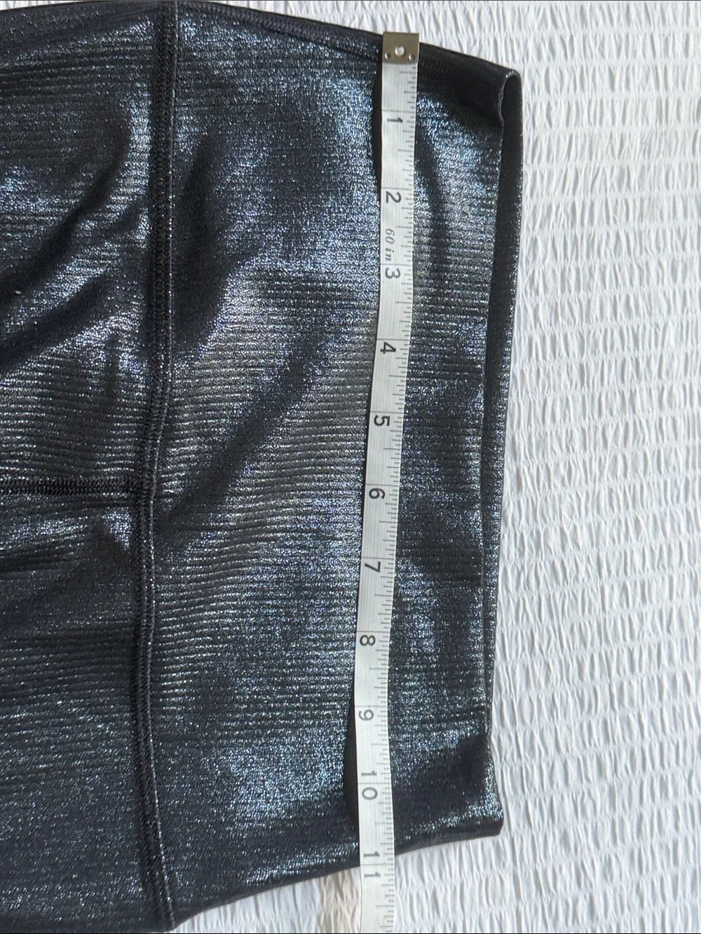lululemon athletica Metallic Black High-Rise Ribbed Leggings